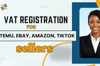 uk vat number registration for temu, ebay, amazon, tiktok seller, company reg