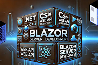 develop blazing fast blazor server app with dotnet c sharp and web API expert