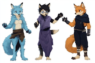 make your curse or  furry character art