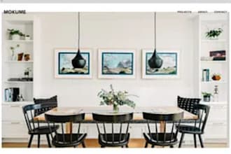 create interior design website, architecture construction website, home decore