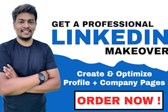 setup and optimize linkedin business profile, company page