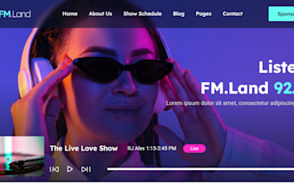 build a professional website for your radio station and radio businesses