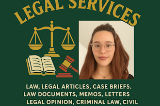 help with law,essay, legal research, business law, memo,case briefs