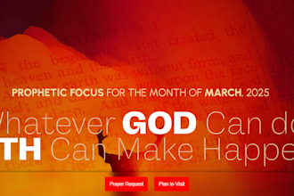 design church website ministry website nonprofit website on wix