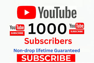 grow your youtube audience with 1000 real subscribers