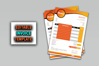 design a professional invoice template in ms word