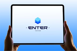 design a premium tech logo and branding kit