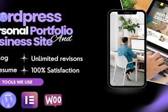 build your resume, business, blog, personal portfolio website