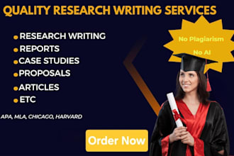 write research reports, online assignments, projects and summaries in apa mla