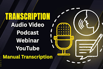 accurately transcribe your audio, video, podcast, interview
