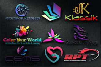 design creative text based wordmark or lettermark logo