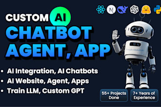 develop ai chatbot, ai website, ai agent, ai application with openai, deepseek