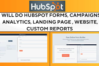 hubspot forms campaigns analytics landing page website automation custom report