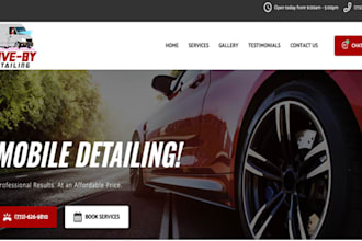design car detailing car wash auto detailing car repair mechanic website