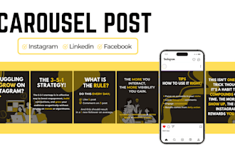 design best linkedin and instagram carousel