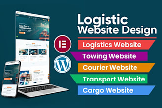 build logistics, cargo, trucking, towing service or courier website