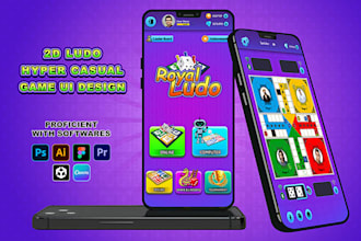 design stunning game UI, gui, game assets for PC and mobile game