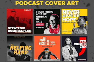 do custom podcast cover art design podcast cover design