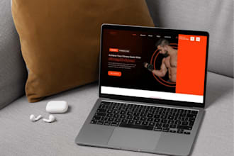 design professional and attractive gym, fitness and workout website using figma