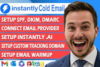 setup high converting instantly ai cold email outreach campaign email marketing