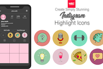 create amazing instagram highlight icons fast