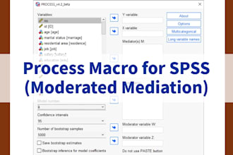 do moderated mediation analysis using hayes spss process macro