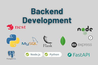be your backend developer for nodejs, expressjs, mongodb, sql applications
