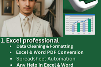 clean, format, merge, split excel data
