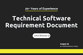 do technical software requirement documentation