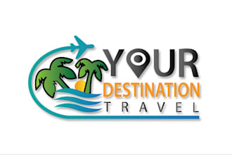 do unique travel agency, tourism, adventure logo or any graphics design
