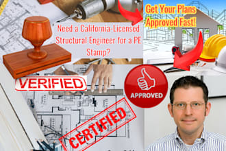 do california stamp licensed architect for city permit floor plans mep pe stamp