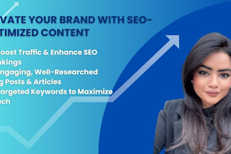 write SEO blog posts and articles to boost your online visibility