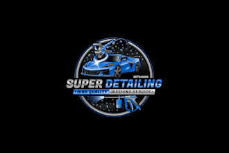create awesome and gorgeous auto detailing logo  design