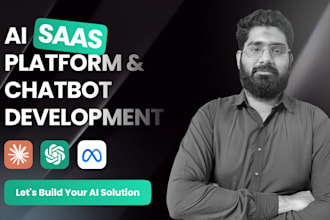 develop ai chatbot, ai saas, ai website and ai mobile app