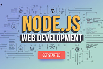 develop a high performance nodejs website with restful API and mongodb backend