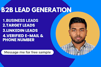 b2b lead generation, email address by using linkedin