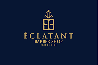 design a creative and unique barbershop logo