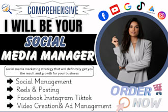 be your social media marketing manager instagram content creator and post design