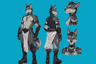 draw 2d furry art reference sheet anime furry fanart nsfw fursona