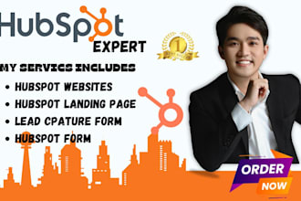 design hubspot landing page, hubspot website, hubspot form page,