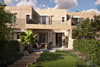 residential house design 3d classic villa, garden decor, interior design,vr tour