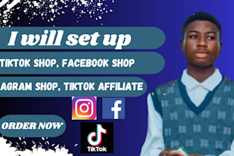 set up and optimize your tiktok, facebook, and instagram shop