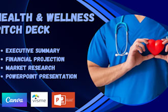 design an investor ready health and wellness pitch deck