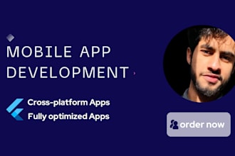 develop flutter hybrid mobile application