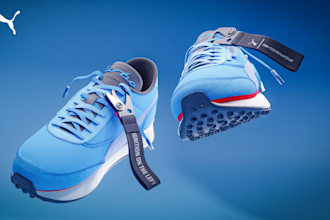 do 3d design and 3d rendering for 3d shoe , 3d sneakers 3d footwear design