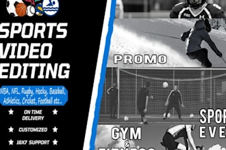 edit viral hype promotional video, sports, event recap, brand, ad video editing