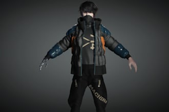 high detailed realistic model, 3d game warrior, daz3d, uv topology, blender rig