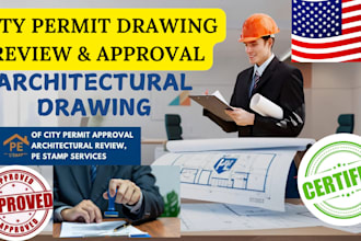 do california stamp licensed architect drawings for city permit mep pe stamp