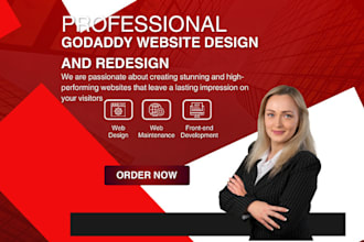 design and resign your godaddy website development