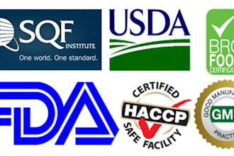 do haccp plan, iso 22000,fssc, iso 17025 documentation